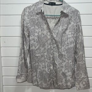 Express Design Studio Striped Button-Up shirt